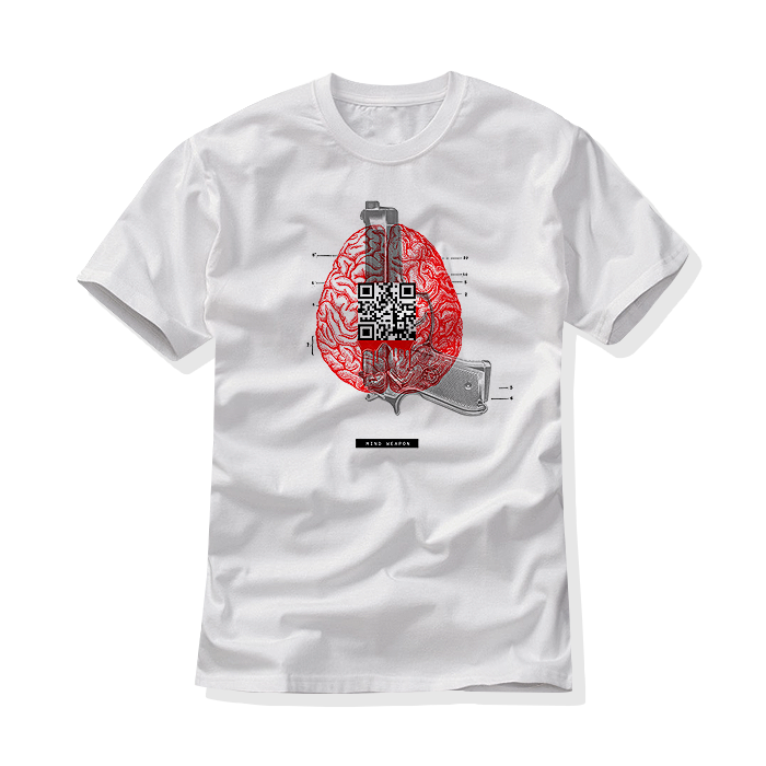 T-Shirt: White Brain